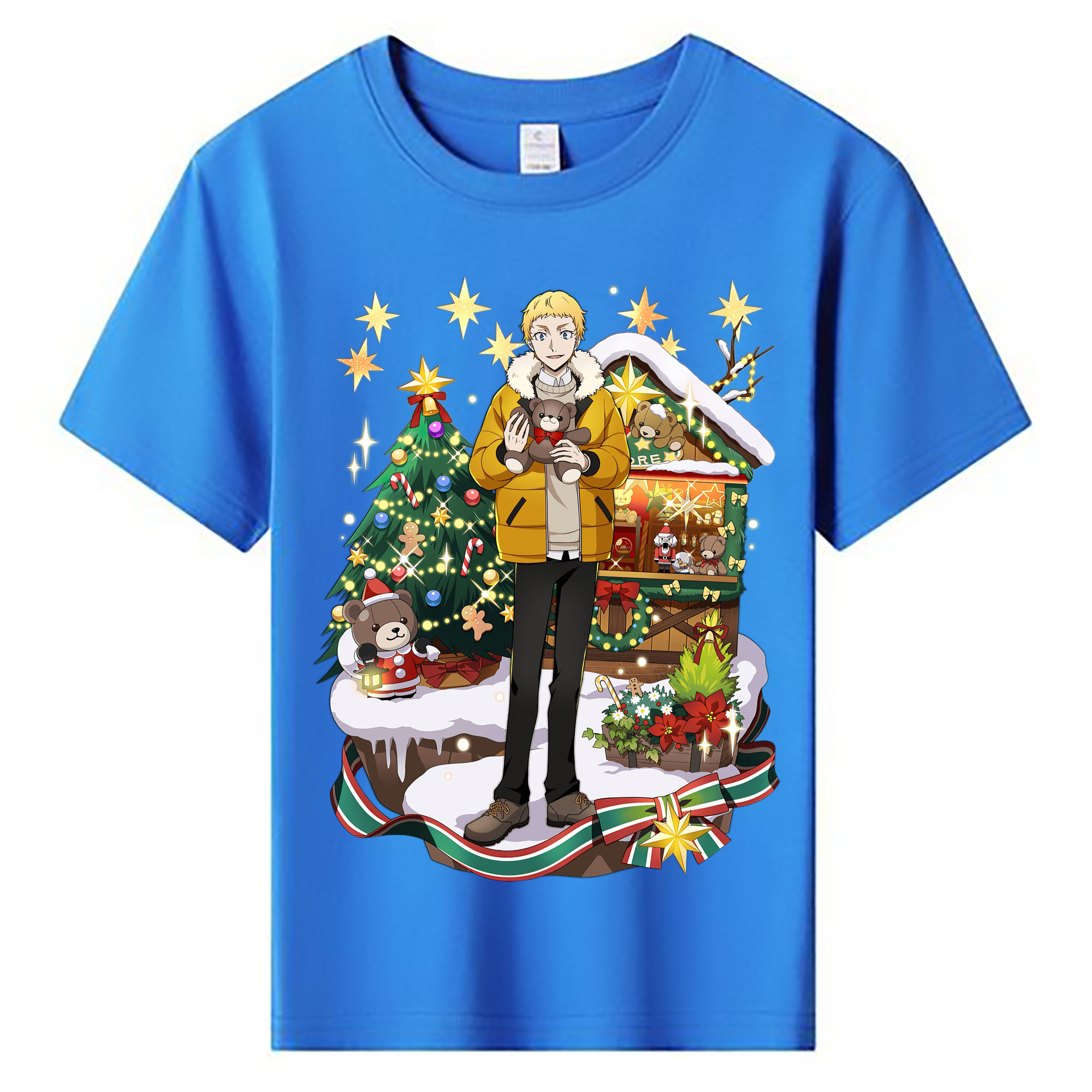 （画像用） 文豪ストレイドッグス Bungo Stray Dogs 綿100％キッズTシャツ（フロントプリント）